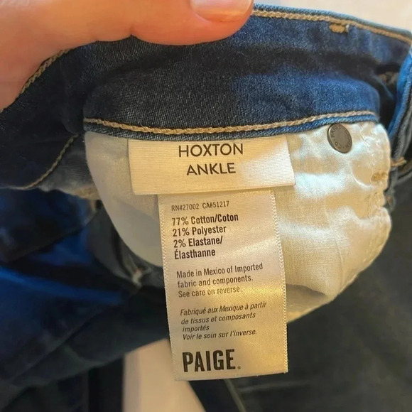 PAIGE Hoxton Ankle Skinny‎ Jean size 27 EUC - Picture 4 of 8